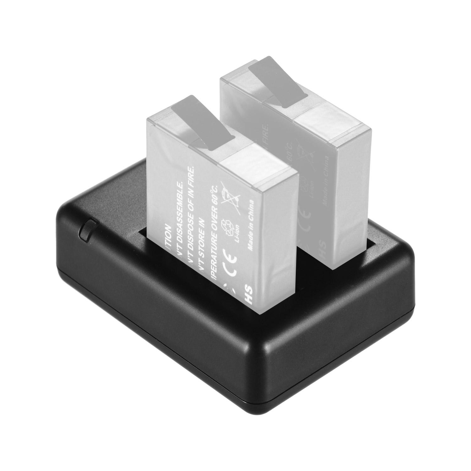 Bộ sạc pin máy ảnh khe cắm kép di động với đèn báo cáp USB Tương thích với pin máy ảnh Insta360 one X