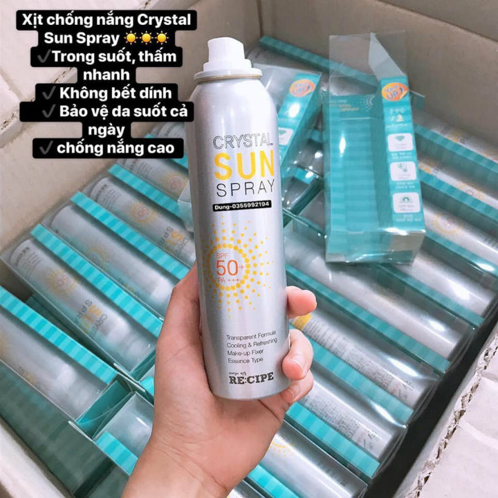 Xịt Chống Nắng Cảm Biến Nhiệt  Sun Spray 150ml