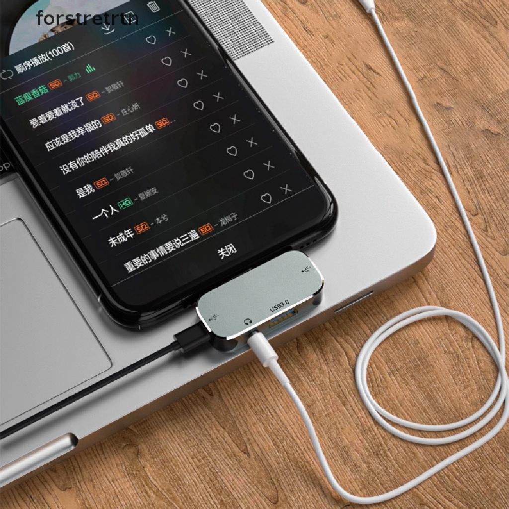 Forstretn Bộ Chia Cổng Type-c USB Hub Mở Rộng Đa Năng Chất Lượng Cao Tương Thích Với HDMI USB Hub EN