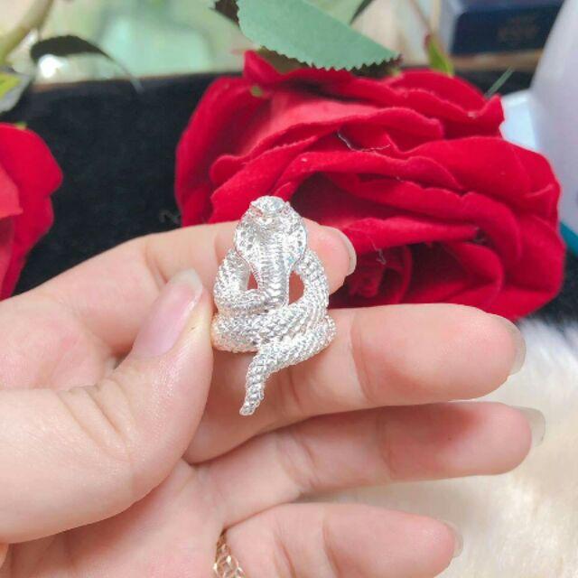 NHẪN NỮ BẠC TA - NHẪN RẮN SANG CHẢNH