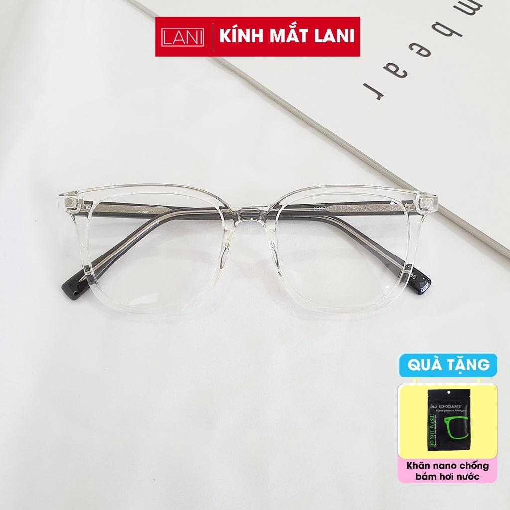 Gọng kính cận Unisex dáng vuông lõi thép cứng cáp siêu bền LANI17034