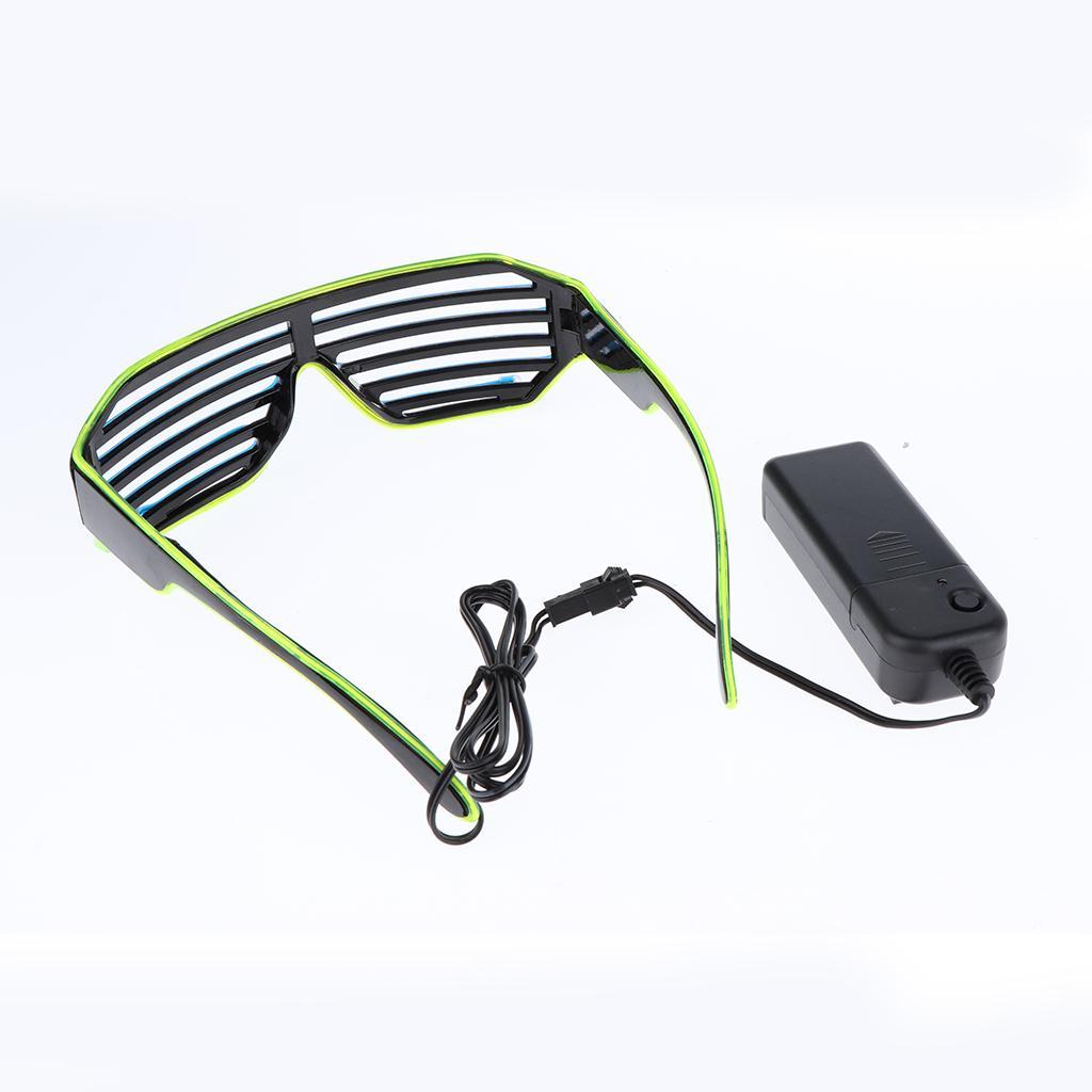 Halloween LED Light Up Shutter Eye Mask Masquerade Party Cosplay Mask