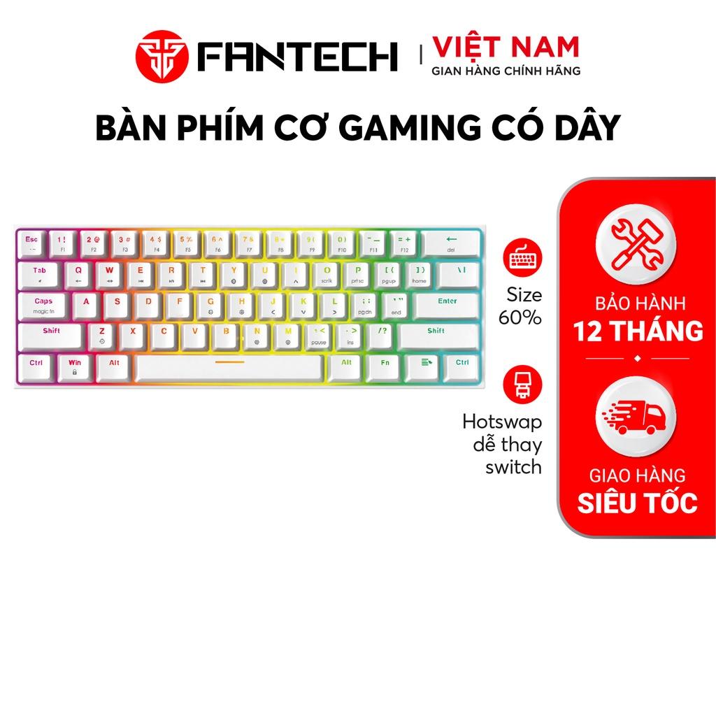 Bàn Phím Cơ Gaming FANTECH MK857 MAXFIT61 Hỗ Trợ Hotswap Led RGB Size 60% - Hàng chính hãng