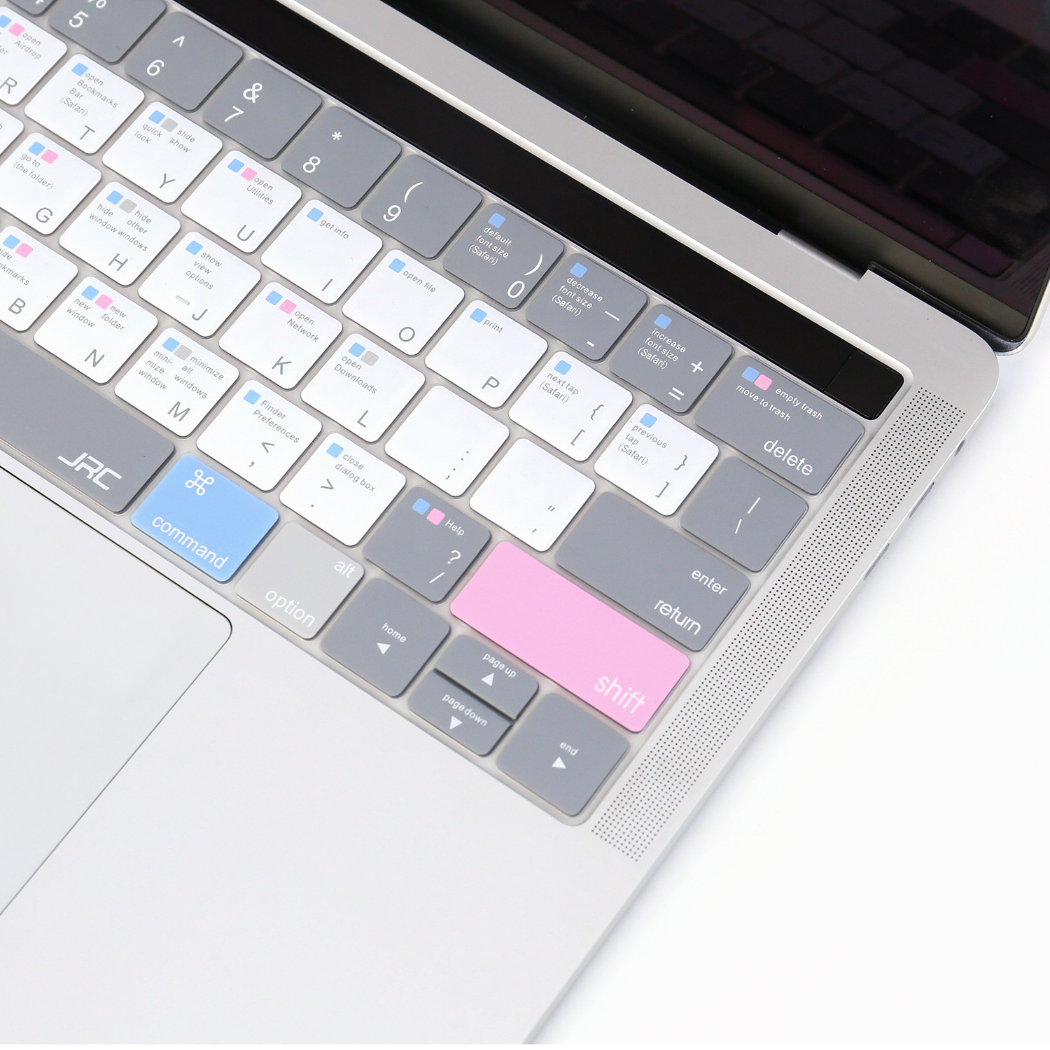 Miếng lót, Phủ Bàn Phím Macbook 3 Màu Shortcut - Chống nước, bụi bẩn - Hàng Chính Hãng JRC