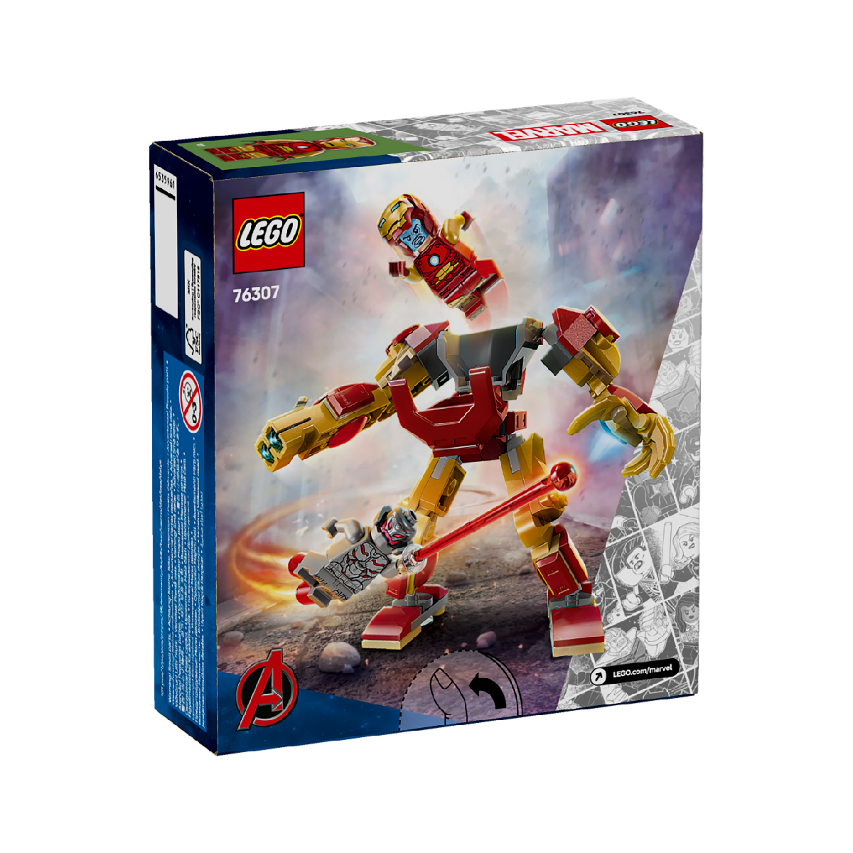 Đồ Chơi Lắp Ráp Robot Người Sắt Đại Chiến Ultron LEGO SUPERHEROES 76307 (101 Chi Tiết)