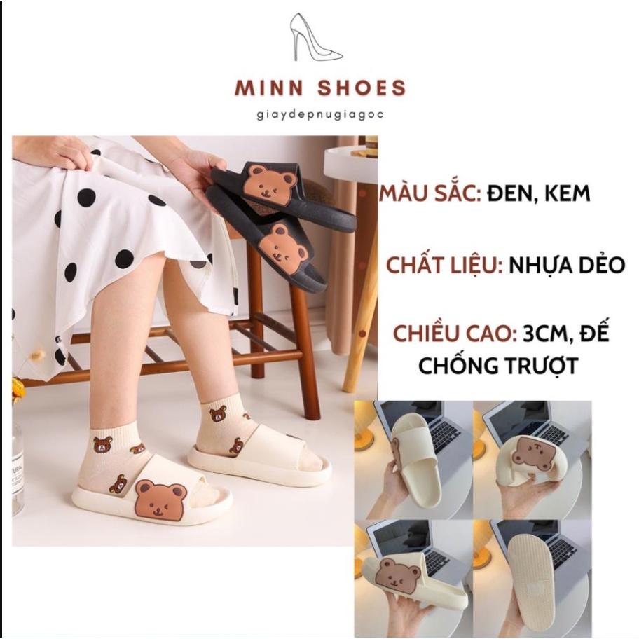 Dép bánh mì gấu ulzzang nam nữ thời trang siêu nhẹ