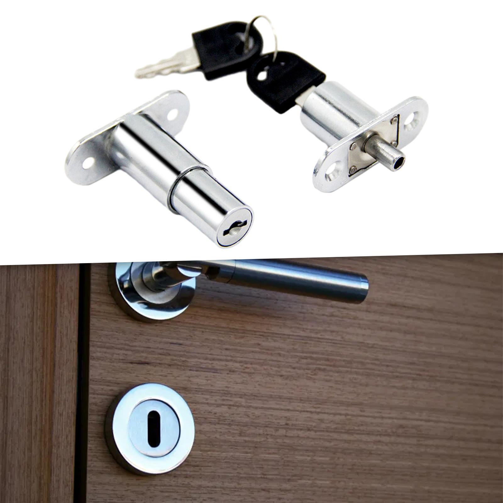 Sliding Door Window Lock Wardrobe Lock with Keys Gadget Upgraded Heavy Duty Display Cabinet Lock Counter Lock for Drawer Lock Refrigerator Lock