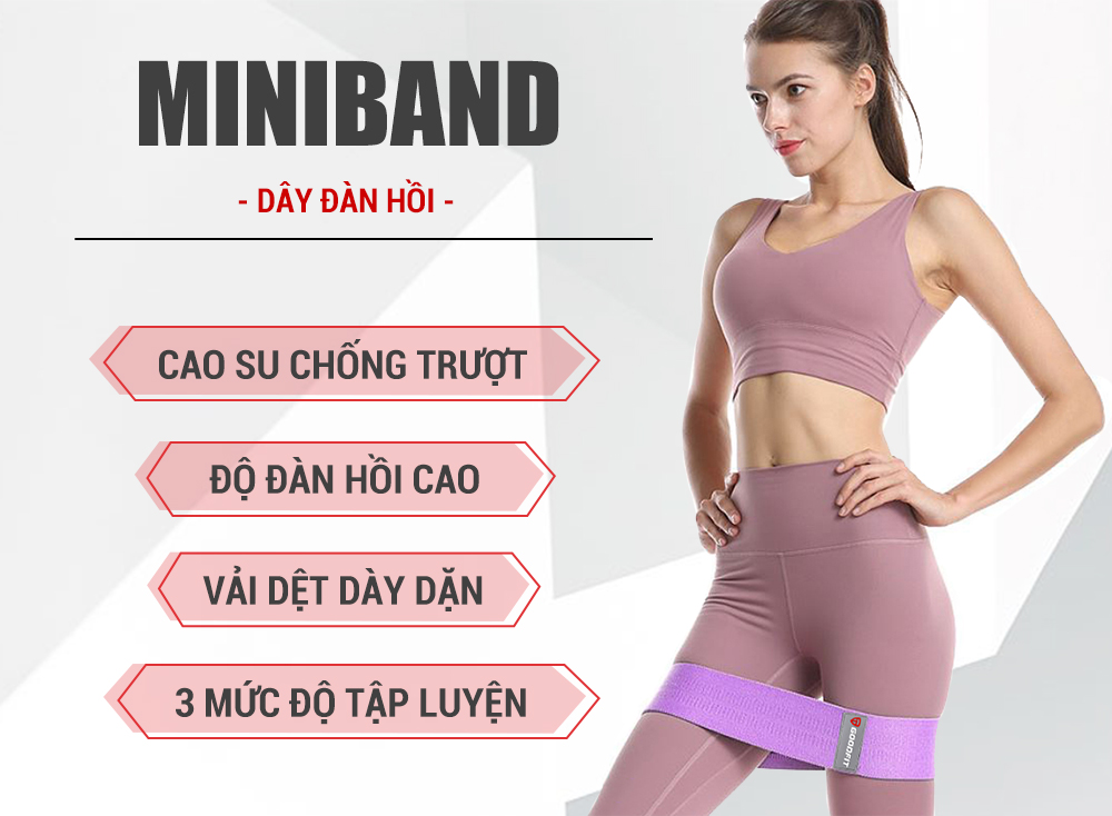 Bộ 3 Dây Tập Gym Kháng Lực Cơ Mông Đùi Chân, Tặng Kèm Túi Lưới Và Hướng Dẫn Sử Dụng