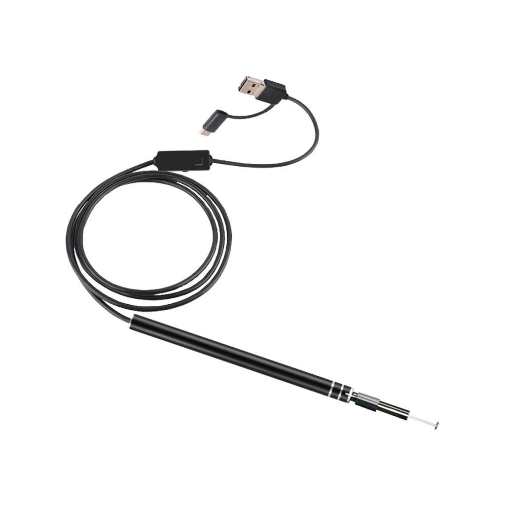 3 In 1 Visual Ear Scoop Ear Borescope 5.5mm Lens 6LED Adjustable Light 1.0MP
