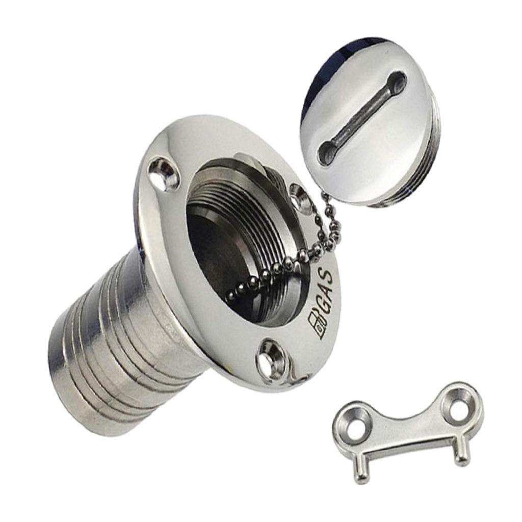 1-1/2" Boat Marine Deck Fill Filler Cap Gas Fuel Tank 316  .
