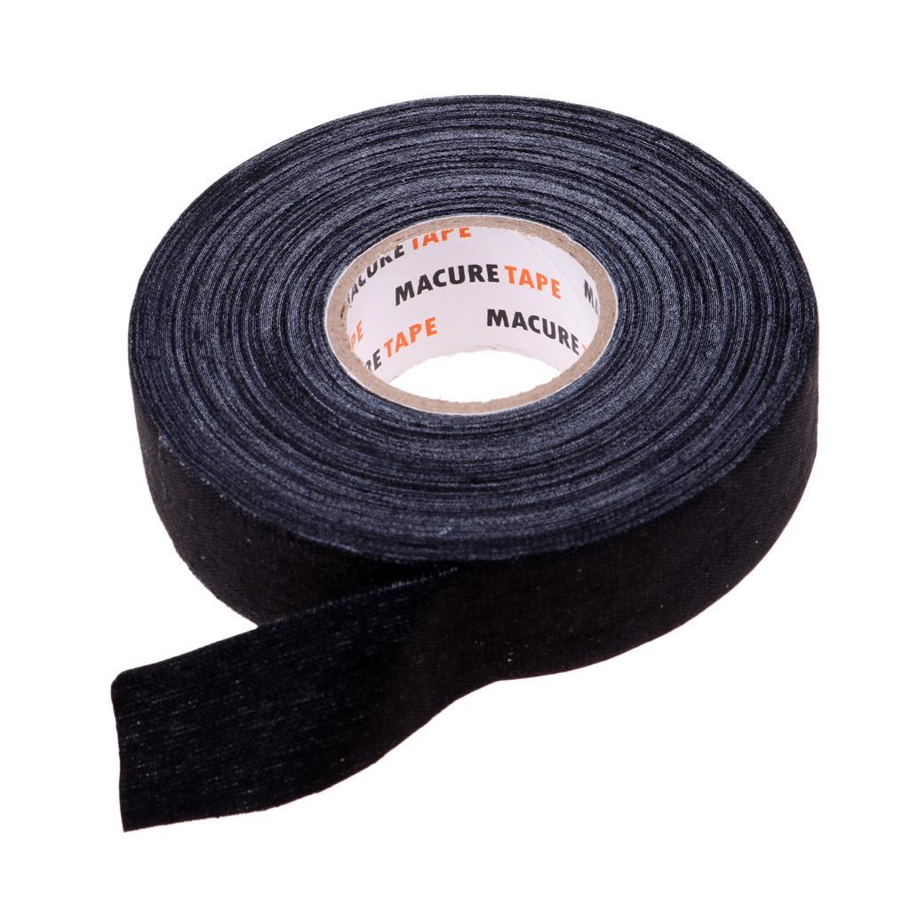 2 Roll Waterproof Adhesive Ice Hockey Cloth Stick Tape 1'' x 25yds -Black
