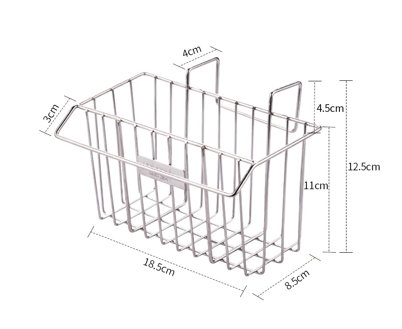 Khay đựng dụng cụ rửa chén inox 304 -12.5x18.5cm