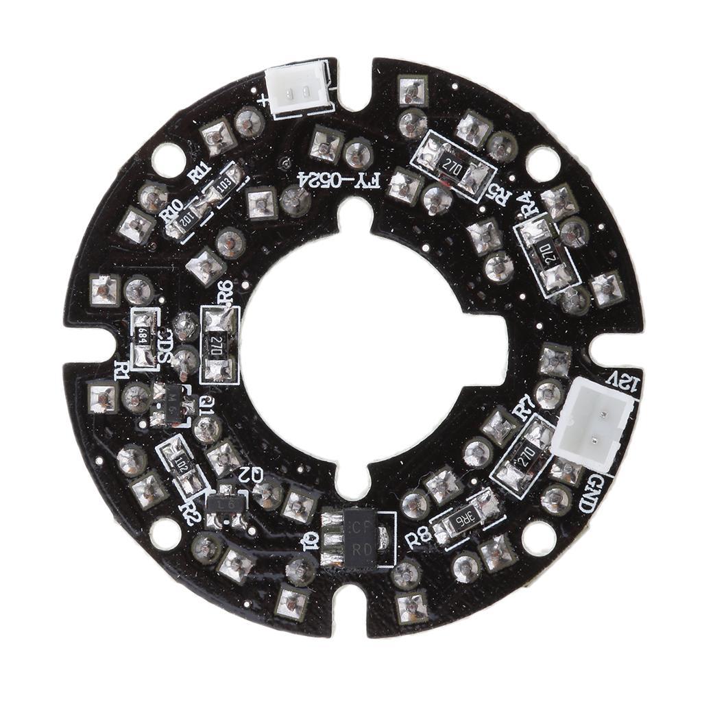 3 Pieces Infrared 24 IR LED Board Module for Surveillance Camera Light Board