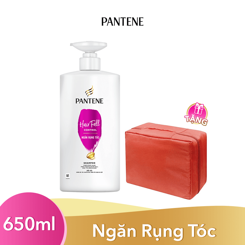 Dầu Gội Pantene Ngăn Rụng Tóc 650ML  [Tặng Túi tiện ích]