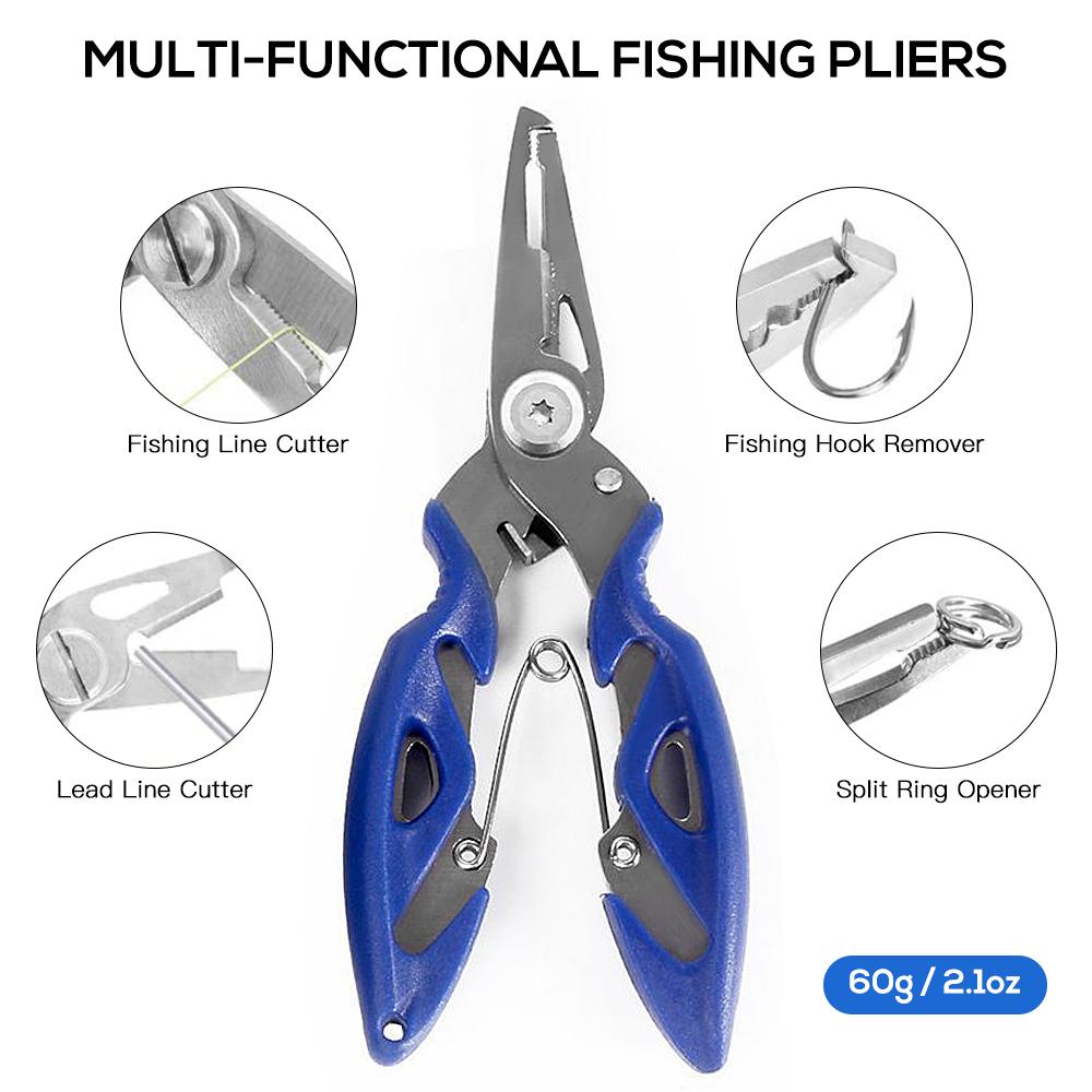 Bộ phụ kiện câu cá 263 cái với Hộp đựng đồ bao gồm Kìm Jig Hooks Sinker Trọng lượng Xoay Snaps Sinker Slides