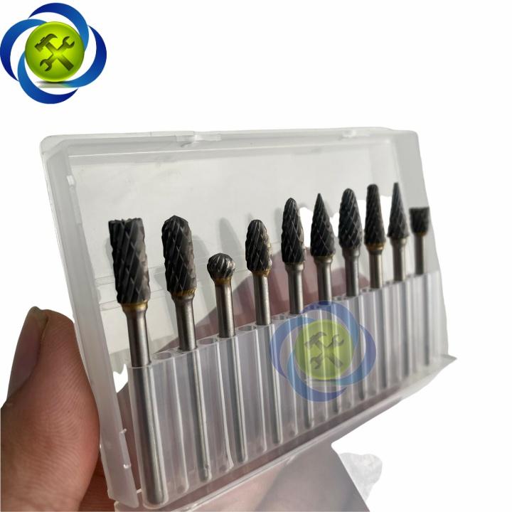 Bộ mũi doa hợp kim Đài Loan 10 chi tiết DOA-35-10 kích thước 3x5mm