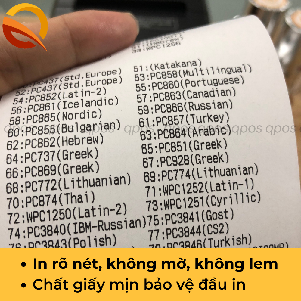 Thùng 100 cuộn giấy in bill K80, in hóa đơn, giấy in nhiệt khổ 80x45mm