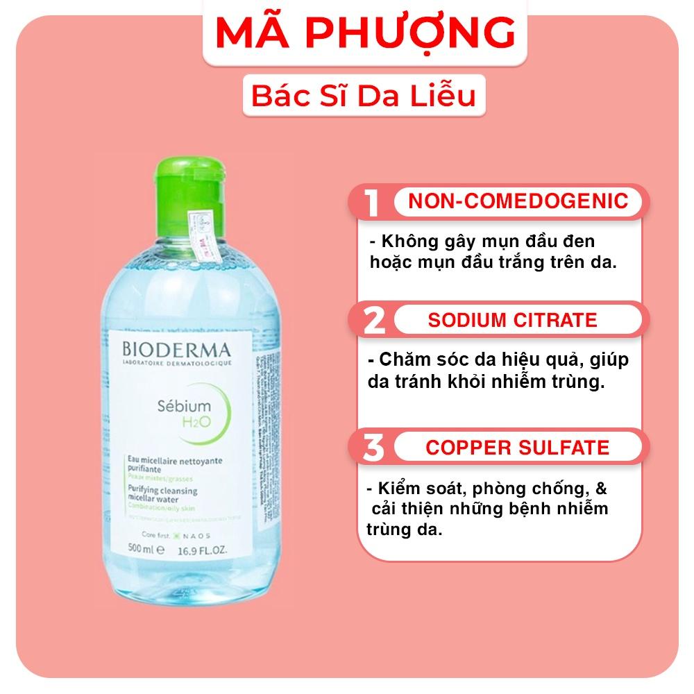 NƯỚC TẨY TRANG BIODERMA H2O SOLUTION 500ML