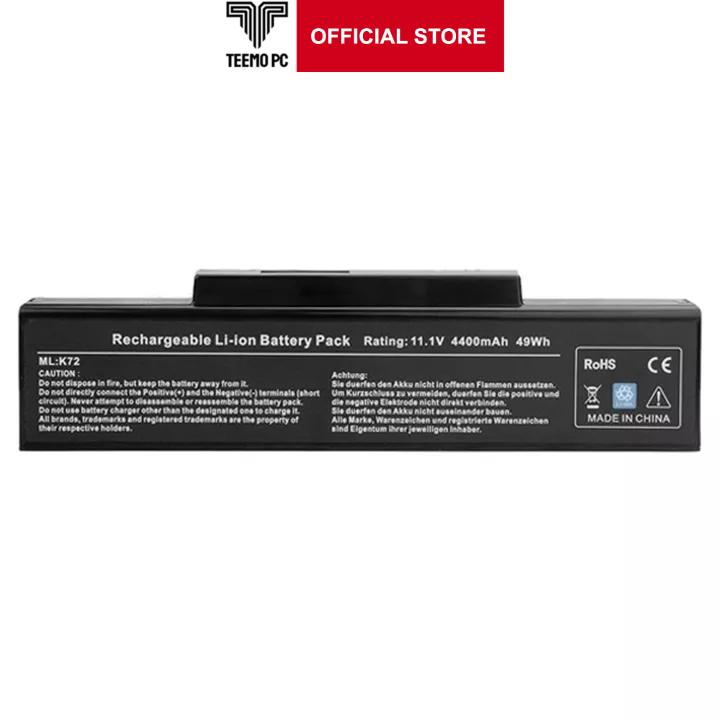 Pin Tương Thích Cho Laptop Asus K72 - Hàng Nhập Khẩu New Seal TEEMO PC TEBAT569