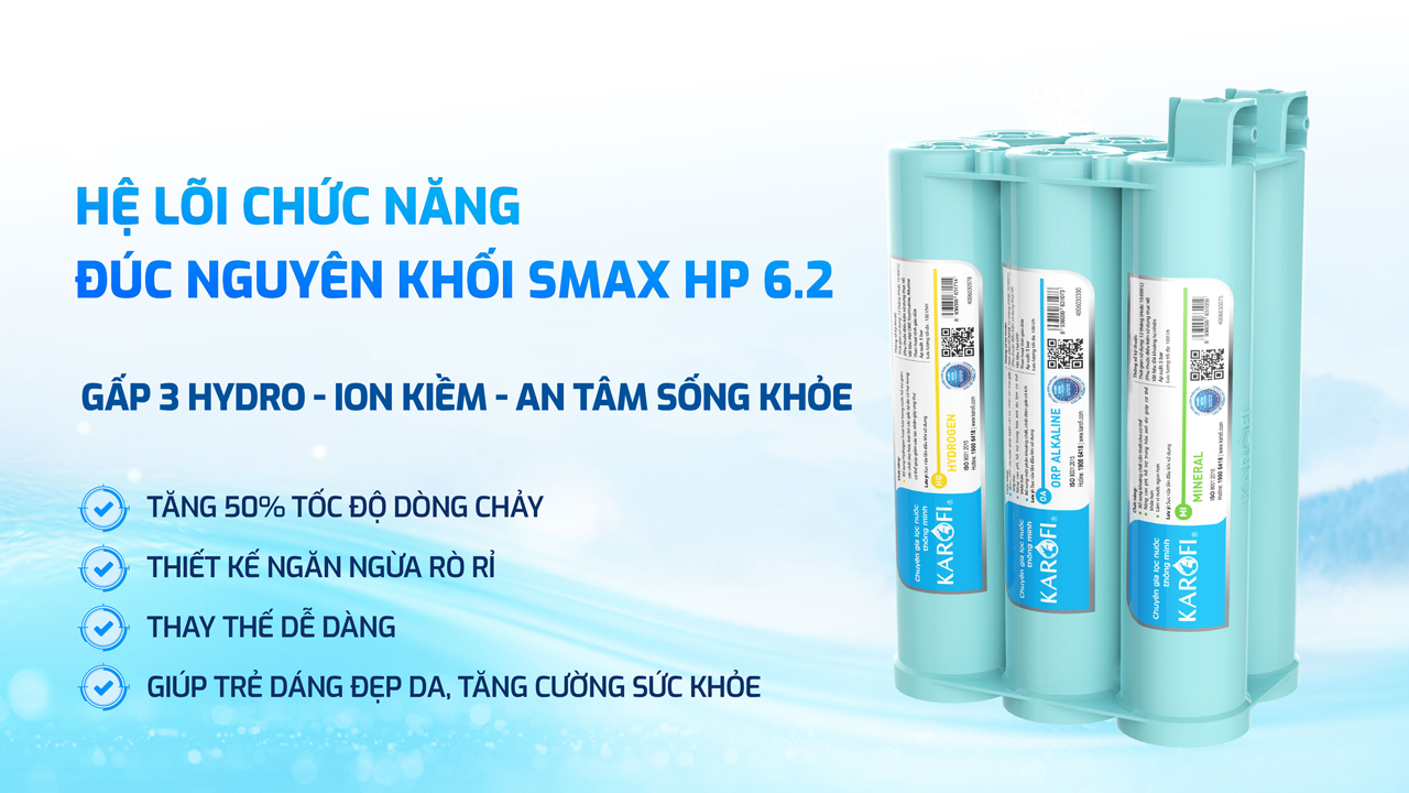 Máy lọc nước nóng lạnh RO Mỹ 11 lõi Karofi KAD-D66S Pro - Giao trước lắp sau miễn phí toàn quốc - Bảo hành 36 tháng - Hàng chính hãng