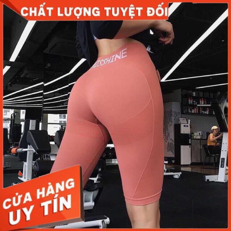 Quần tập gym yoga dáng lửng thể thao thời trang misshine