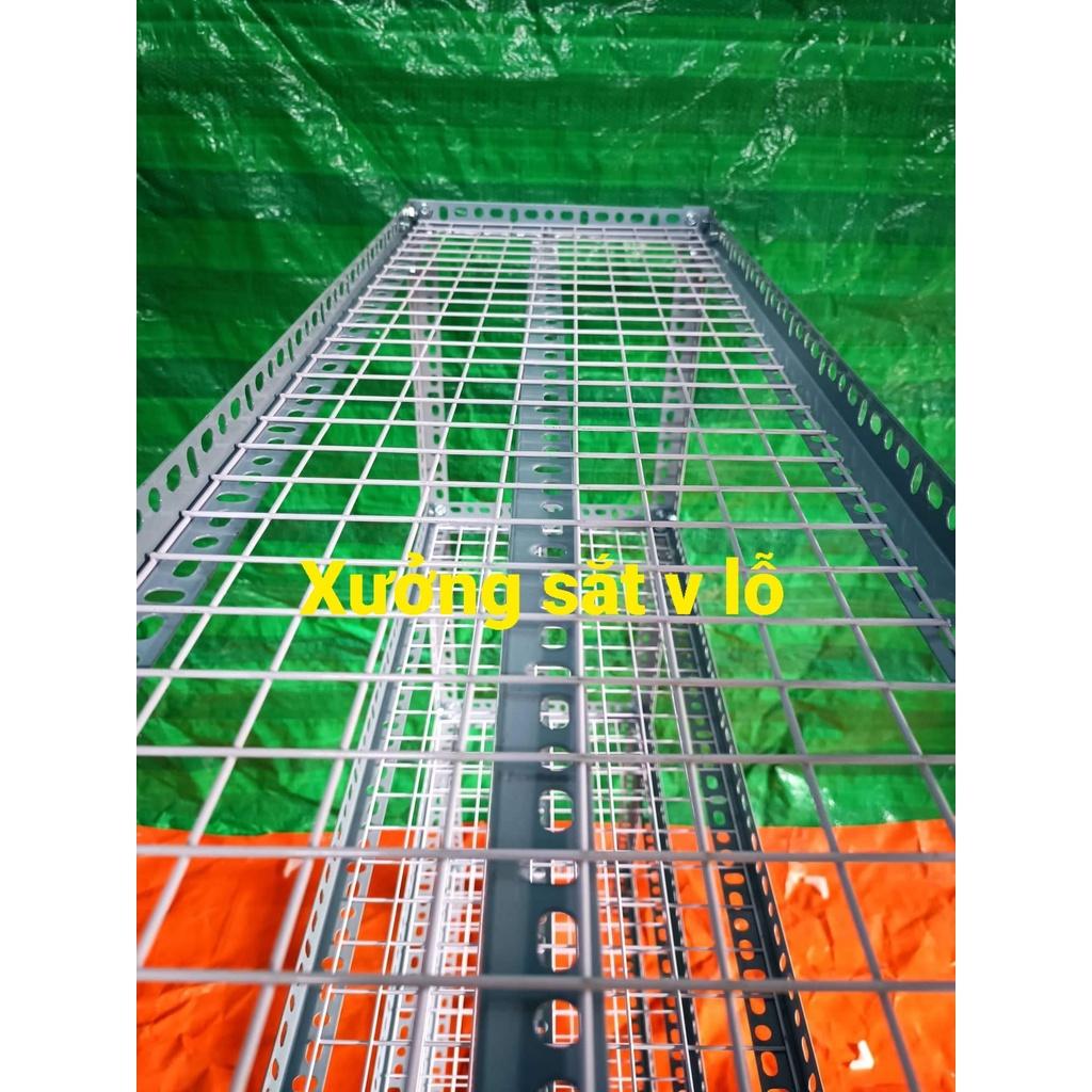 Kệ sắt v lỗ Rộng 20cm x Dài 1m 2,3,4 TẦNG