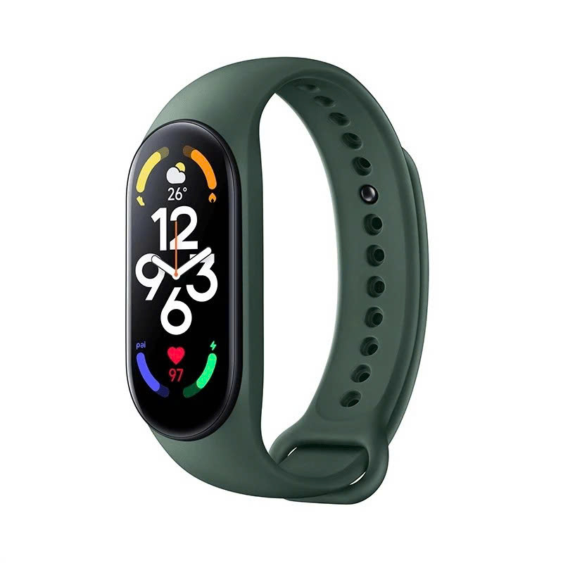 Dây Đeo Thay Thế Dành Cho Vòng Đeo Tay Thông Minh Xiaomi MiBand 7 Dẻo TPU MÀU ĐEN - Hàng chính hãng