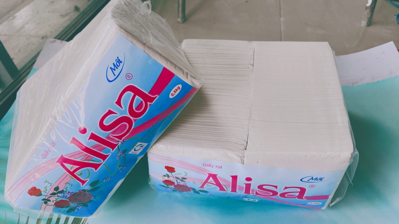 1 Bịch Khăn Giấy Rút ALISA 2 Lớp Cao Cấp Mùi Hương Nhẹ An Toàn Cho Da - Bịch 500gr