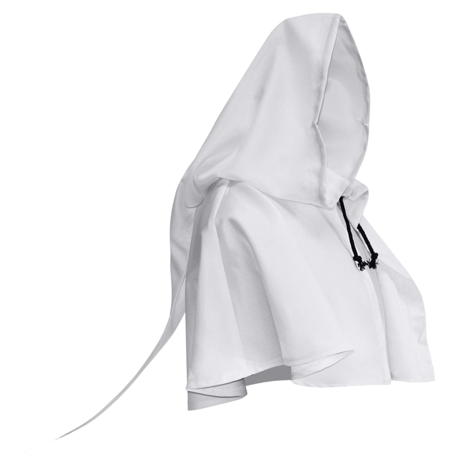 Halloween Cloak Priest Robe Cosplay Cape Gothic Hat Wizard Cloak Hooded Poncho for Adults