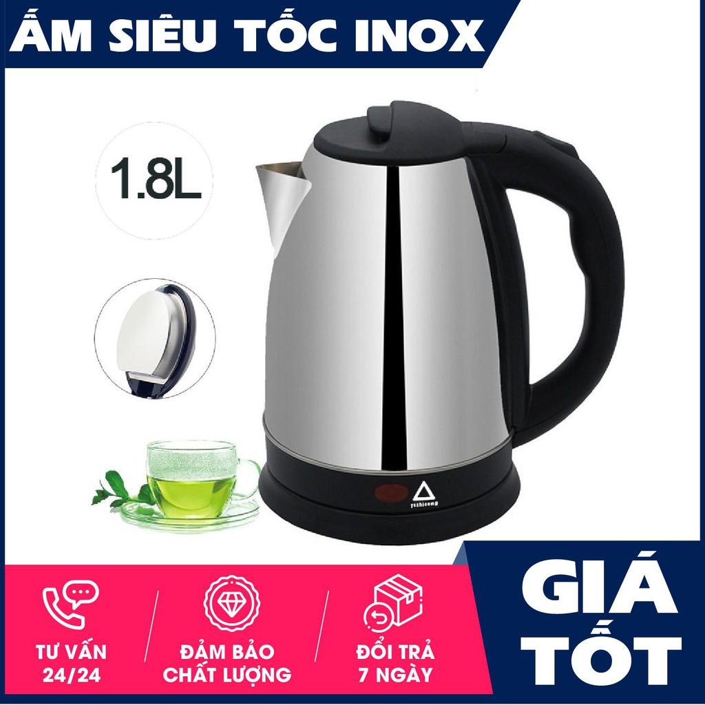 Ấm siêu tốc inox AQE-18 - ấm đun nước 1,8 L siêu BỀN