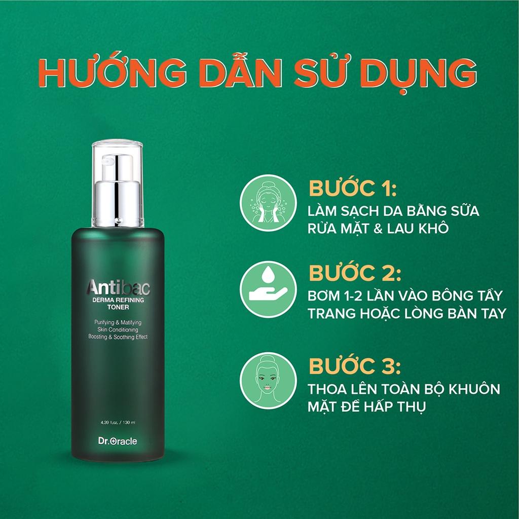 Nước Hoa Hồng DR.ORACLE Derma Refining Toner 130ml - Dưỡng Ẩm Se Khít Lỗ Chân Lông &amp;amp; Kiểm Soát Bã Nhờn