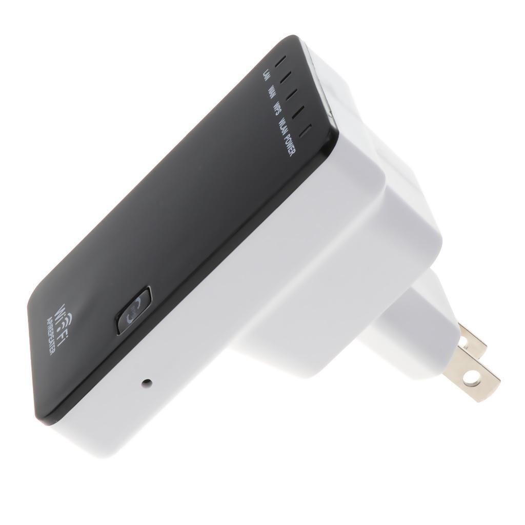 300Mbps Wireless Wifi Repeater Signal Booster Double Ports Extender US Plug