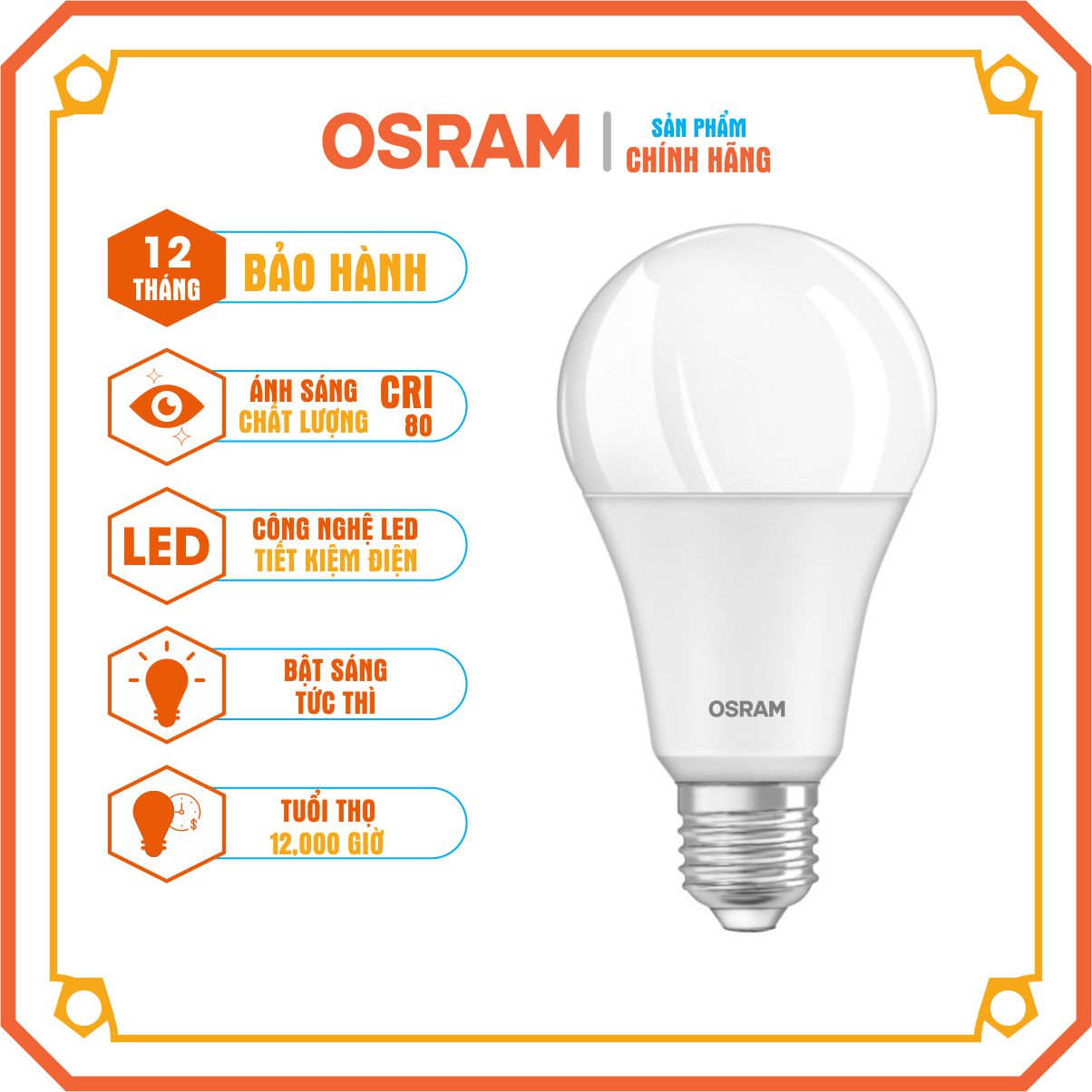 Bóng đèn LED Bulb E27 ECO CLASSIC A 14W OSRAM