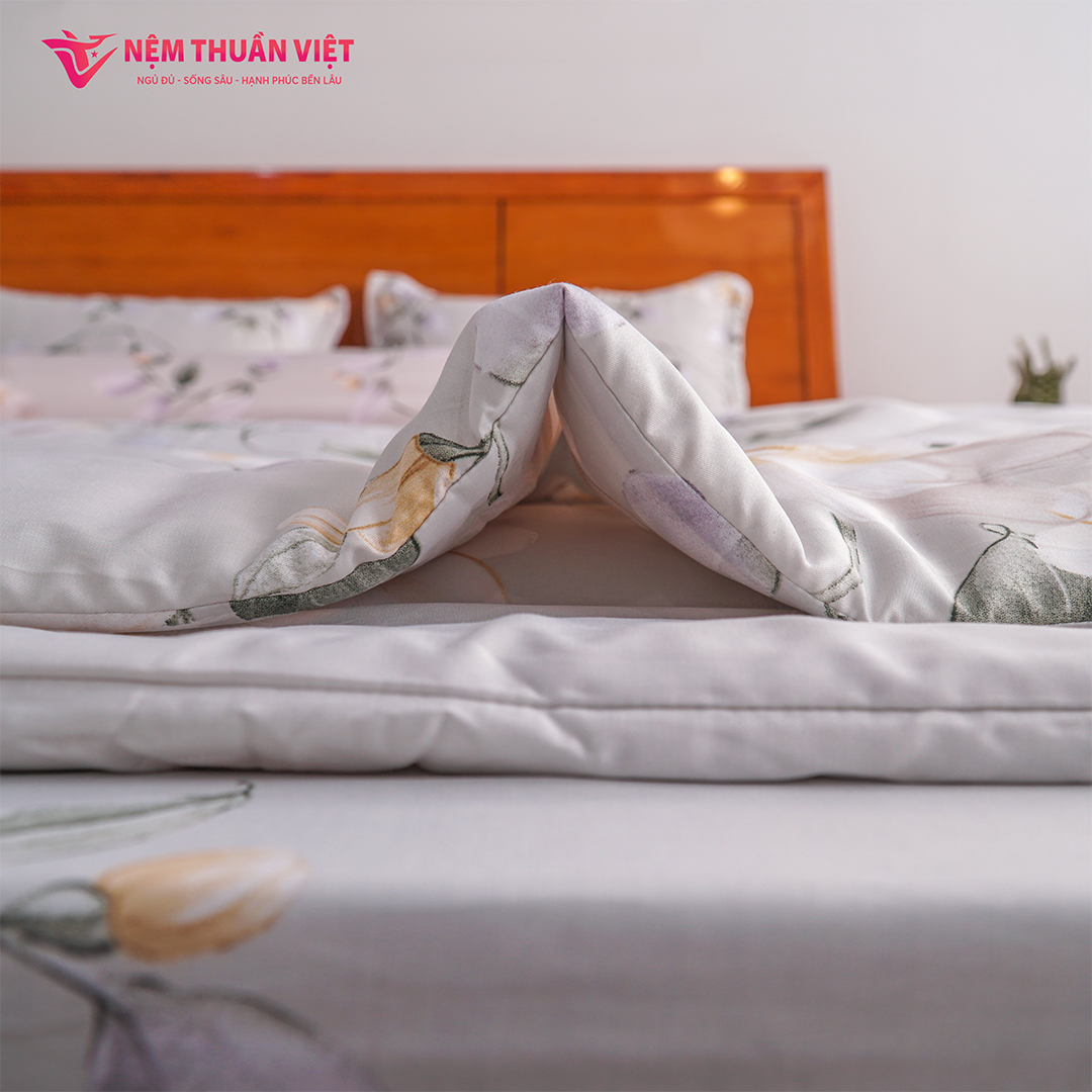 Chăn Mền Tencel Thuần Việt Cao Cấp - Xám TC24 - Kích Thước 180x200