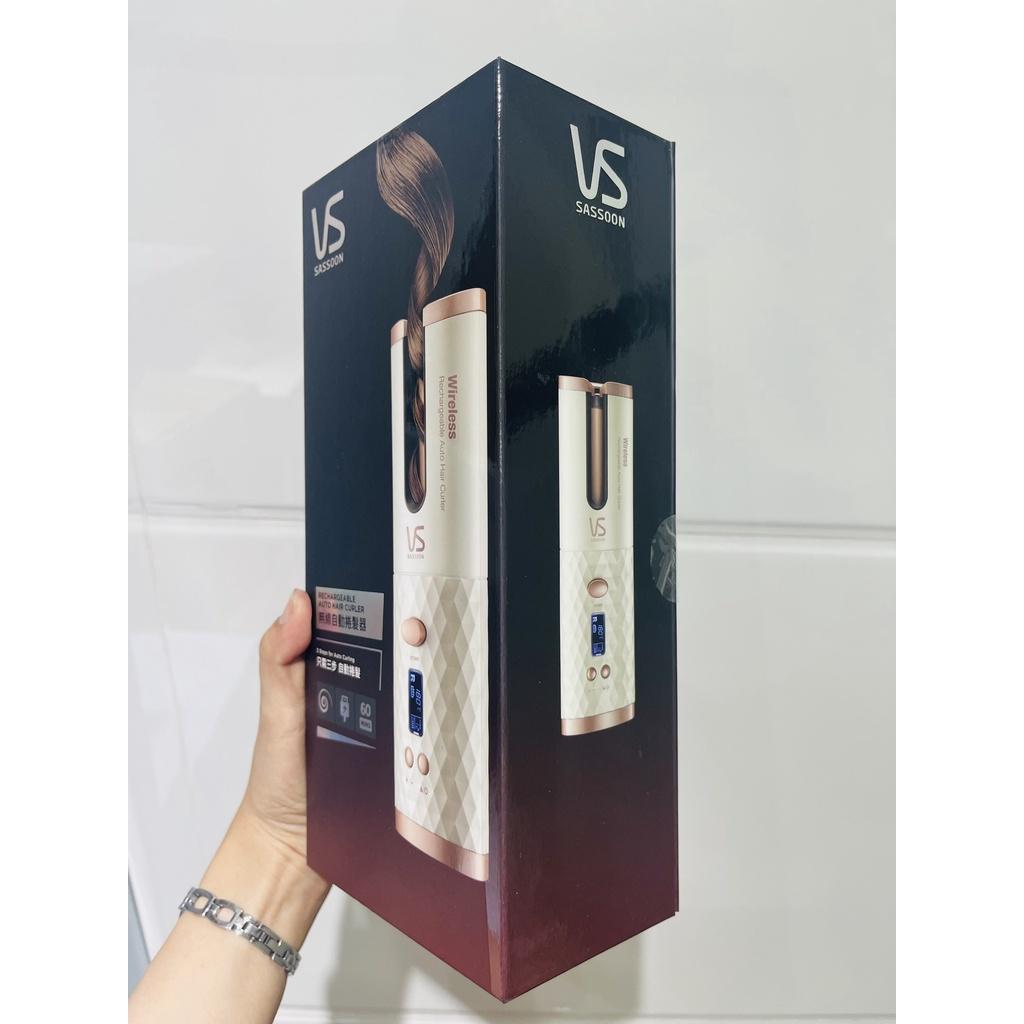 Máy uốn tóc tự động không dây VS Sassoon phủ Ceramic màu trắng