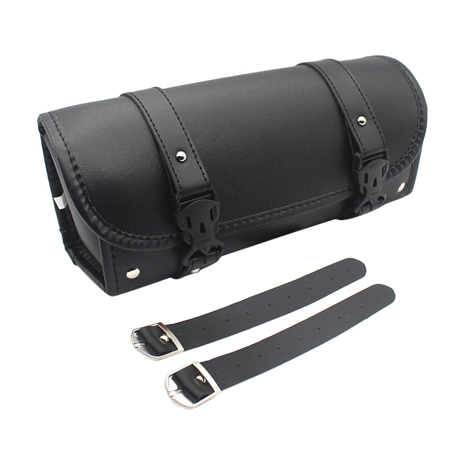Motorcycle Saddlebags Handlebar Tool Bag Waterproof Large Capacity Black