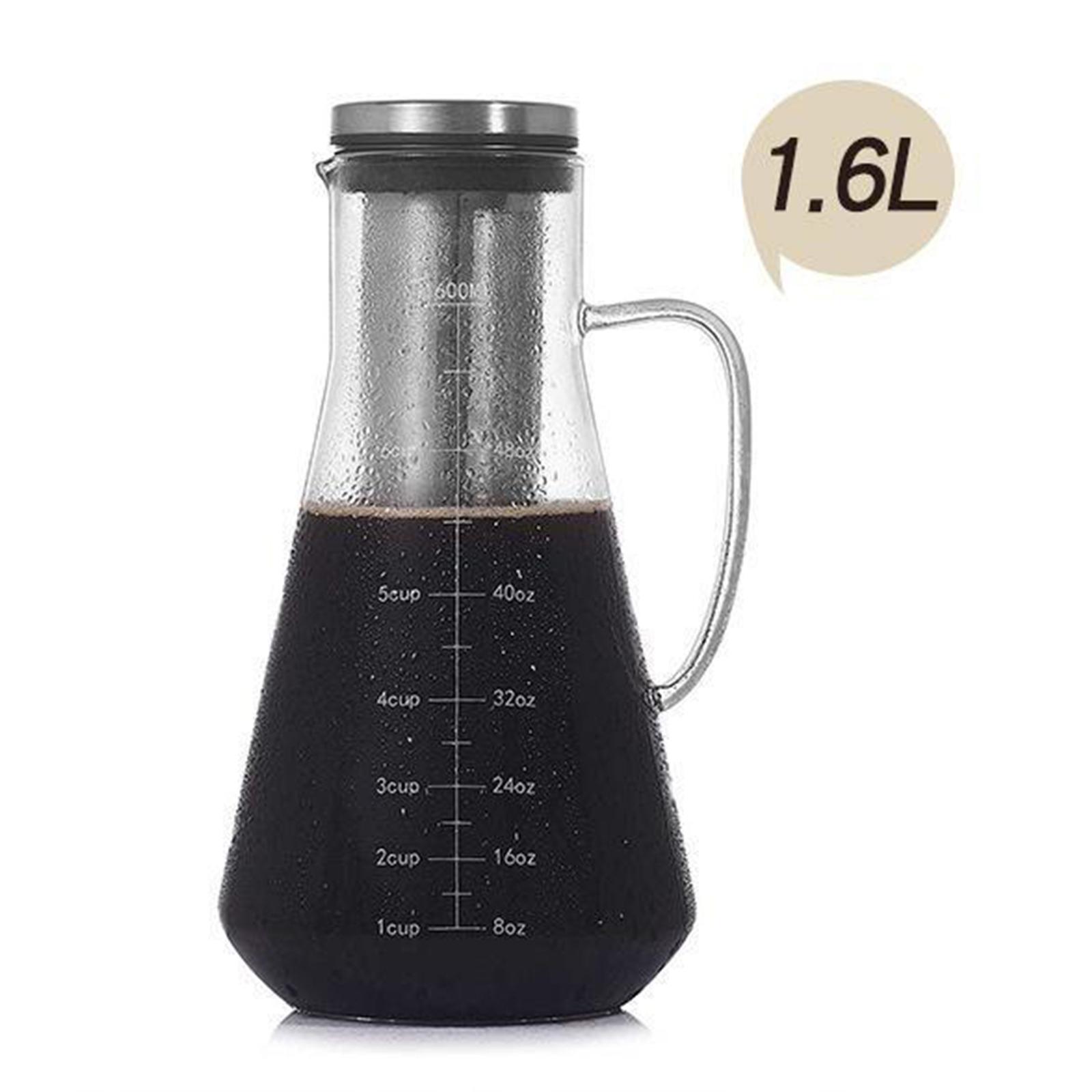 1.6L Cold Brew Coffee Maker and Tea Infuser Large Capacity