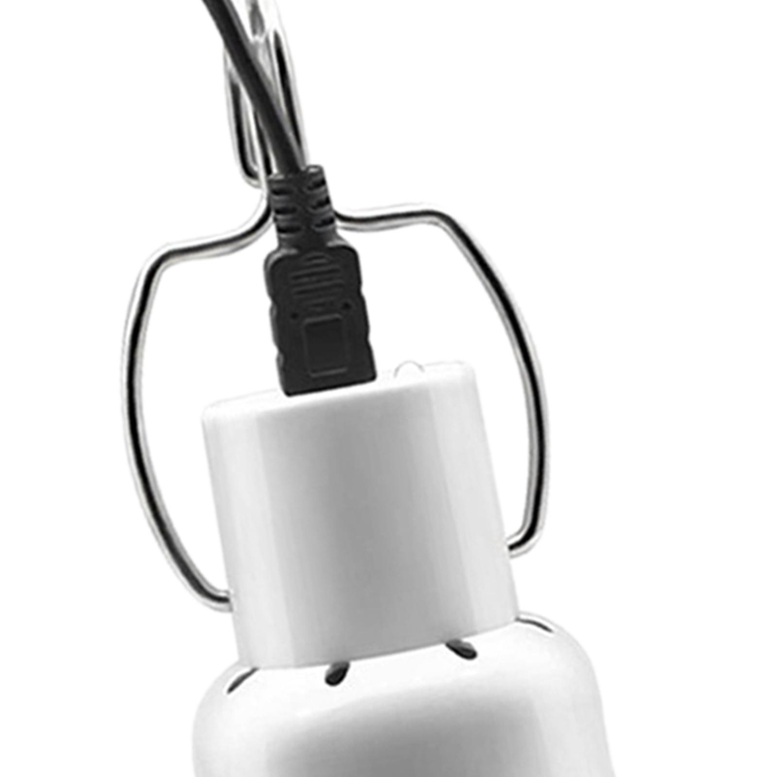Portable LED Bulb Light Camping Solar Powered Panel Hanging Lamp Indoor