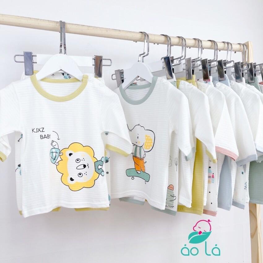 Bộ lửng dài cho bé gái, bé trai vải cotton tăm tre Áo Lá Homewear, đồ ngủ cho bé