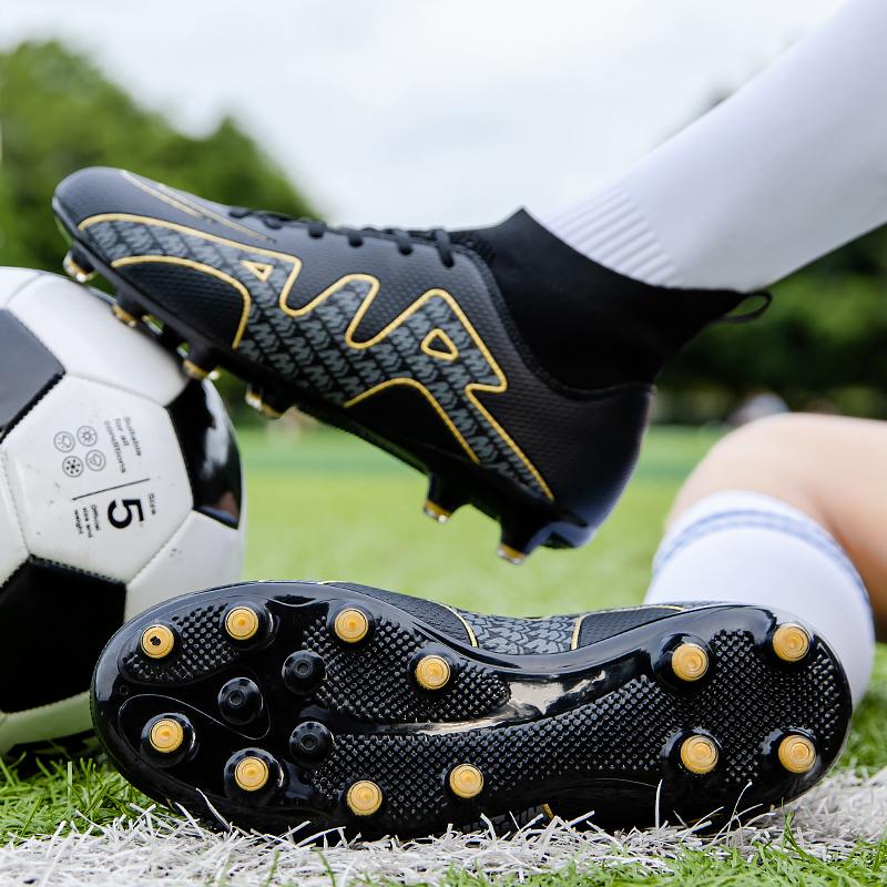 LCRTZKG giày bóng đá nam cao trên giày bóng đá siêu nhẹ FG/TF giày bóng đá trẻ em cao mắt cá chân cỏ đào tạo bóng đá khởi động 2023 mới