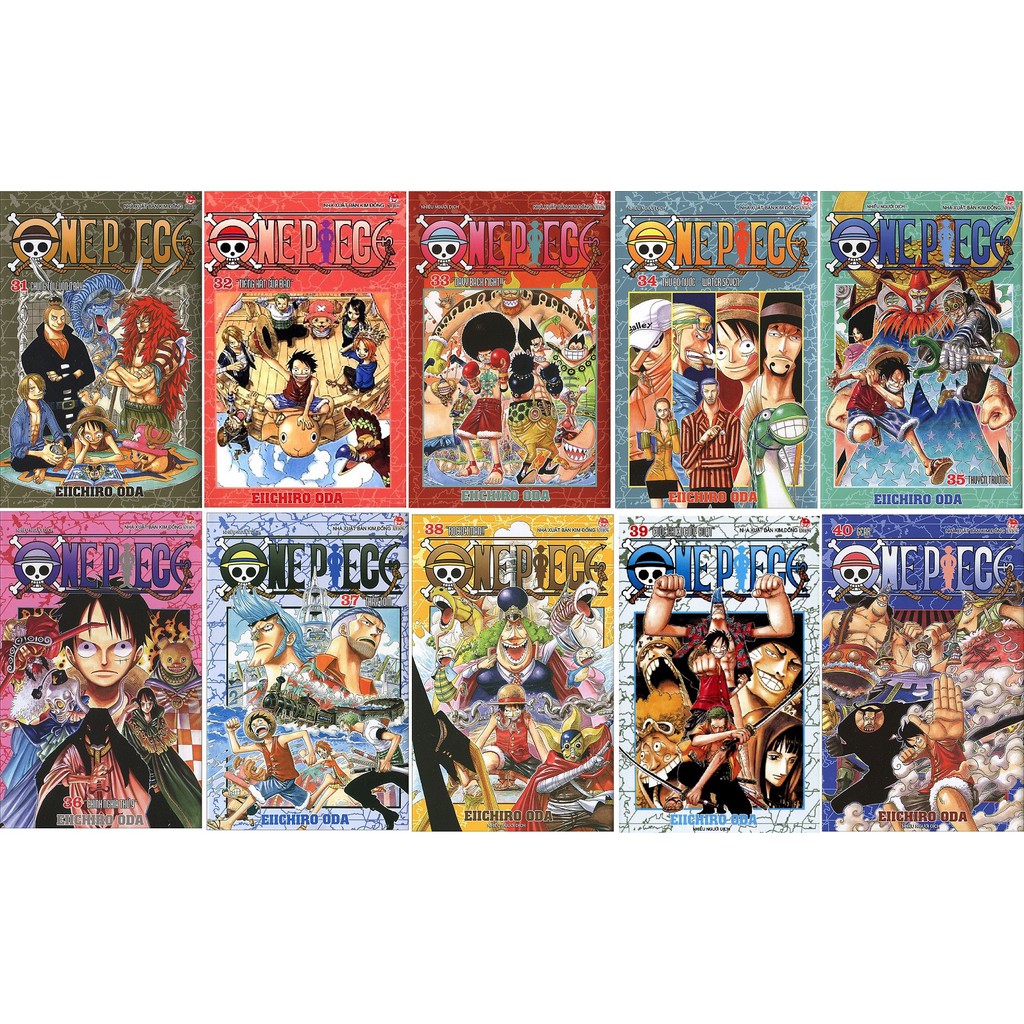 Sách - One Piece - combo 10 cuốn từ tập 31 đến tập 40