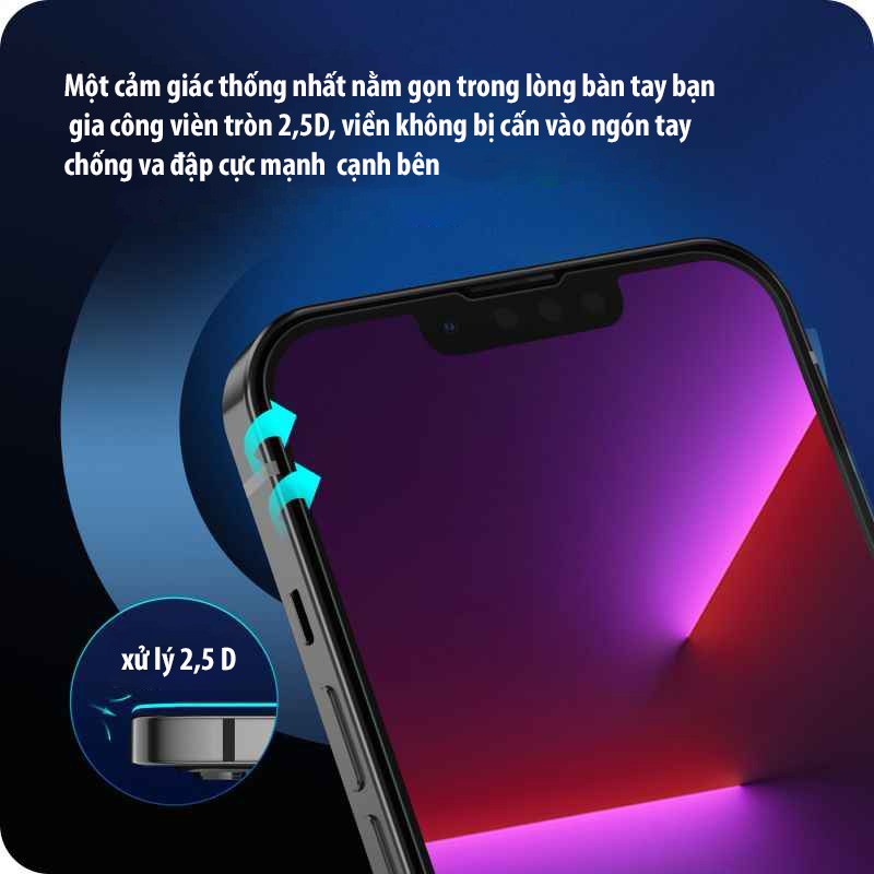 Kính cường lực iPhone 13 PRO chống xước chống bám vân tay độ cứng cao 9h cho iphone 13 PRO