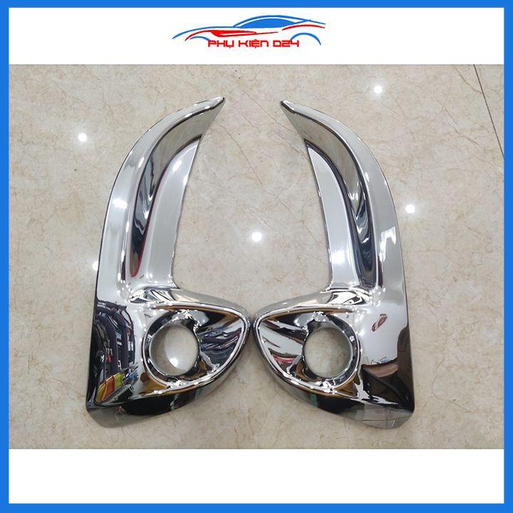 Ốp viền đèn gầm trước Yaris 2021-2022 mạ Crom chống trầy trang trí làm đẹp xe