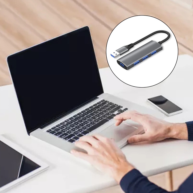 Hub USB 3 Cổng 3.0 Tốc Độ Cao, chia usb ra 4 cổng usb