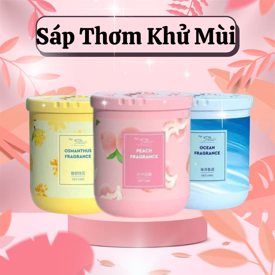 Sáp Thơm Phòng Khử Mùi Mang Lại Hương Thơm Tươi Mát Dễ Chịu Làm Thơm Xe Ô Tô, Toilet, Tủ Quần Áo