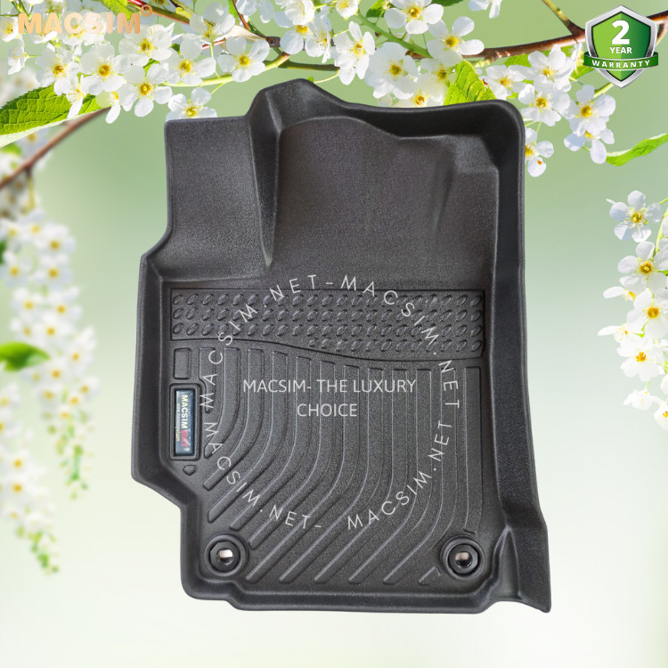 Thảm lót sàn xe ô tô Toyota Camry 2012- 2017  chất liệu TPE thương hiệu Macsim màu đen