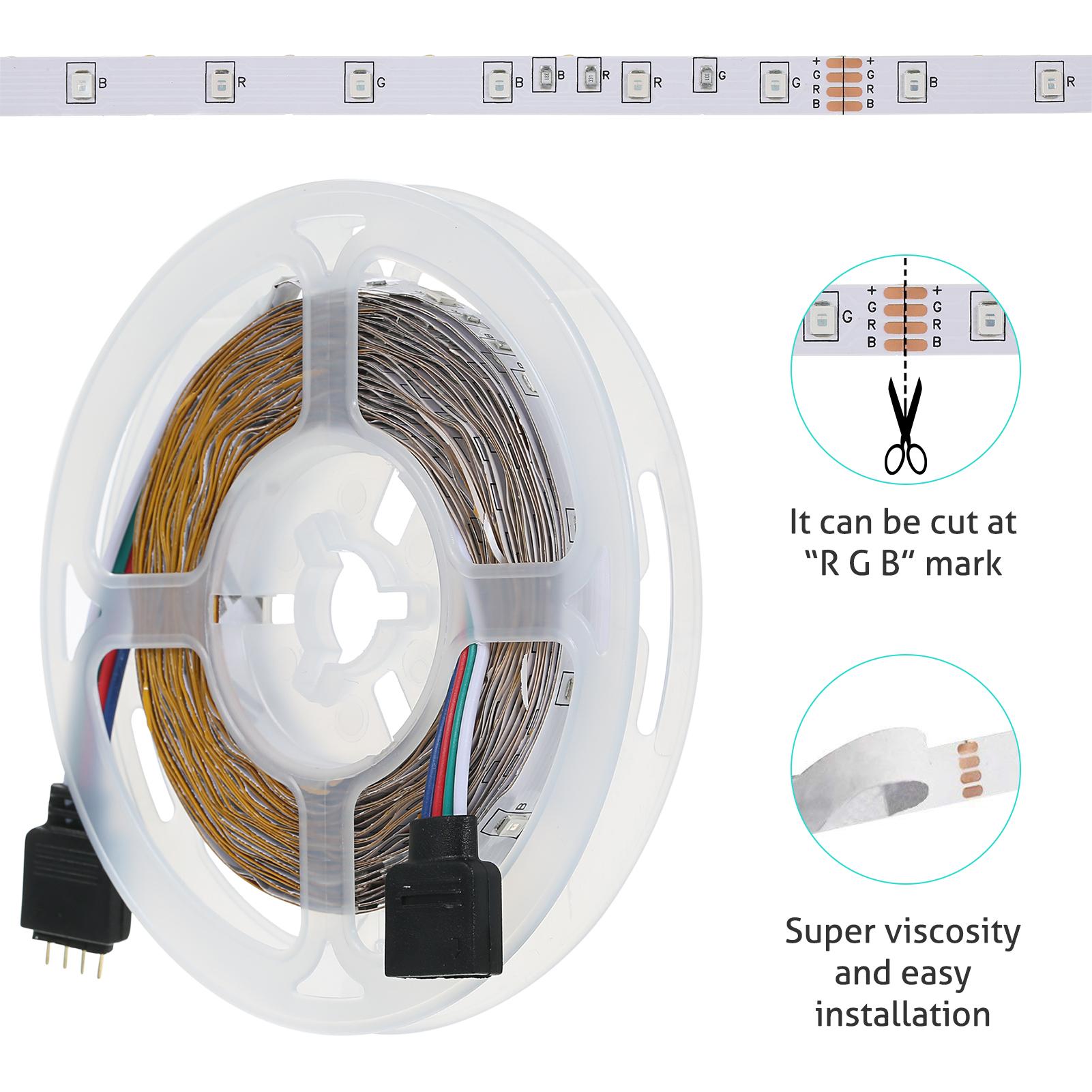 Bộ dây đèn LED dải sáng với điều khiển từ xa