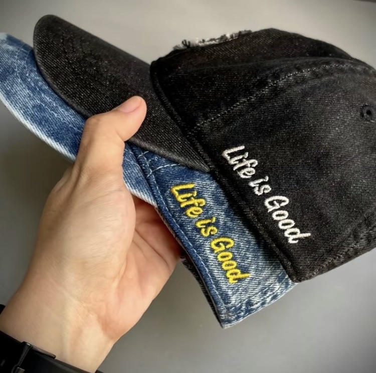 Combo 2 nón kết, mũ lưỡi trai Hoa Cúc vải jeans form chuẩn siêu đẹp (Ảnh thật)