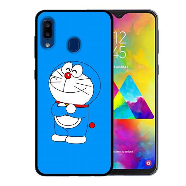 Ốp lưng cho Samsung Galaxy A30 Doremon Cười - Hàng chính hãng