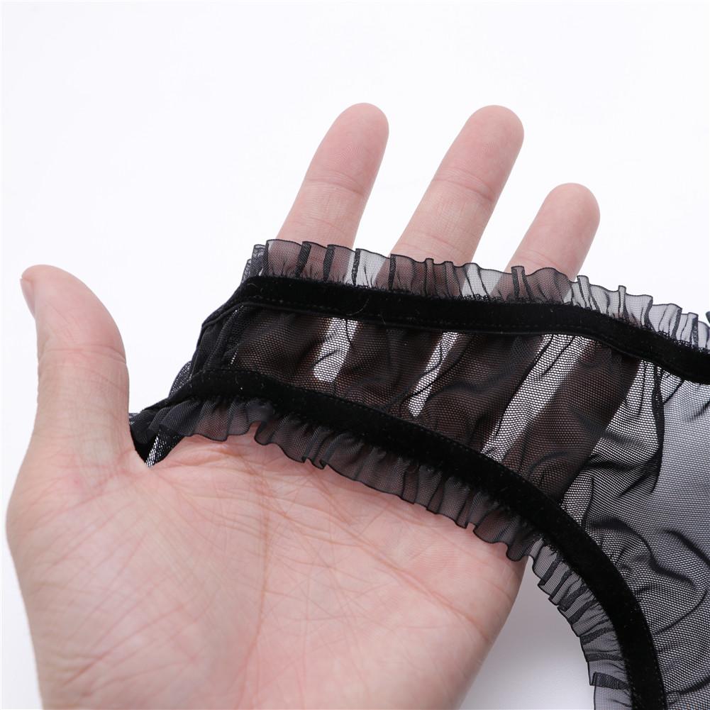 Ren Nữ Bộ Đồ Lót Ren Thấy-Thông Qua Xù Quần Lót Nữ Có Quần Lót Áo Ngực + Quần Đùi 2 Cái